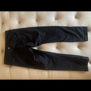 Lululemon Crop Leggings, Black, Size 4